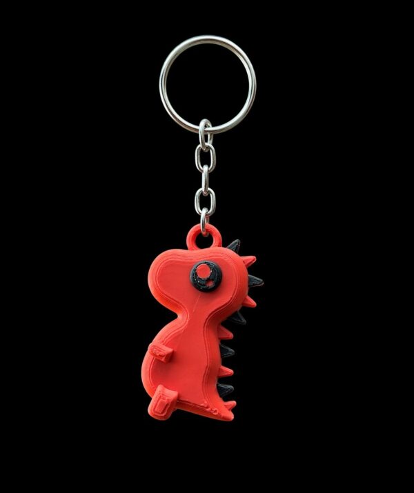 Crack it open and cute dinosaur keychain surprise!