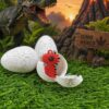 Crack it open and cute dinosaur keychain surprise!